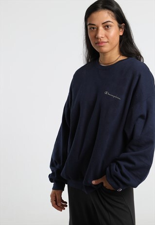 90S CHAMPION EMBRIODERED SPELL OUT SWEATSHIRT