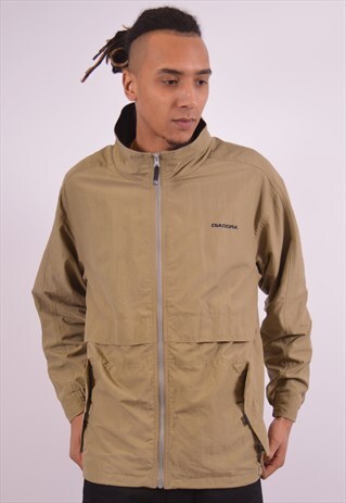 VINTAGE DIADORA WINDBREAKER JACKET KHAKI