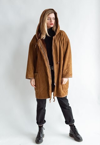 VINTAGE 70S BOHO JACKET WITH HOOD