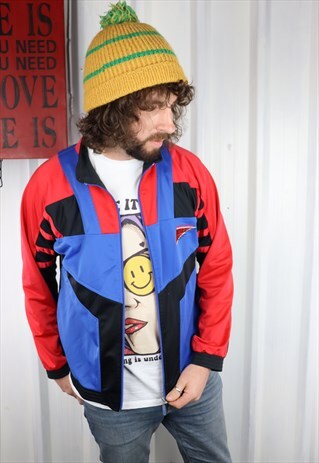 VINTAGE 90'S PUMA OVERSIZED TRACK JACKET , LARGE