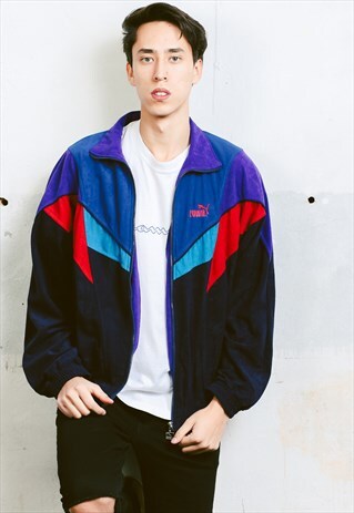 VINTAGE PUMA VELVET TRACK JACKET