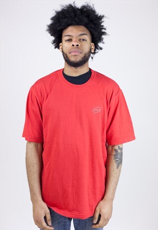 VINTAGE 90'S LOTTO RED T-SHIRT