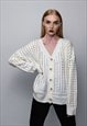 MESH CARDIGAN TRANSPARENT SWEATER DISTRESSED KNITTED JUMPER