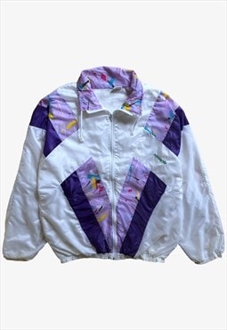 Vintage 80s Men's Adidas Abstract Track Jacket