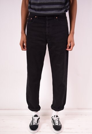 LEVI'S 618 MENS VINTAGE JEANS W32 L32 BLACK 90S