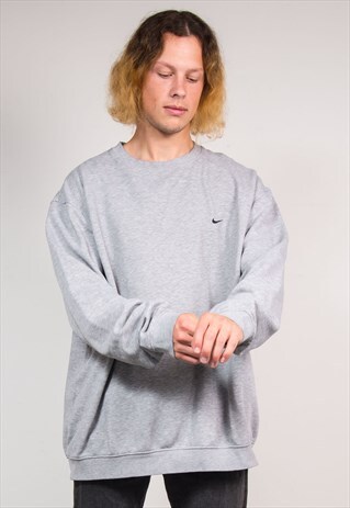 90'S VINTAGE GREY NIKE SWEATSHIRT JUMPER