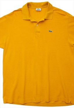 Vintage LACOSTE 90s Mustard yellow Polo Summer Shirt