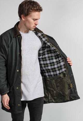 VINTAGE OVERSIZED WAX JACKET