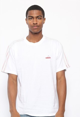 VINTAGE ADIDAS LOGO T-SHIRT WHITE