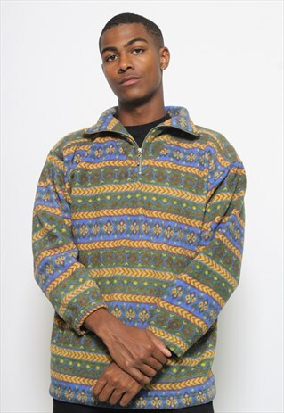 VINTAGE VIVACE CRAZY PATTERN FLEECE