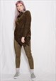 80S VINTAGE 90S DISCO DARK GOLD TOP LEGGING COORD TWO PIECES
