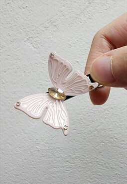 Butterfly Hair Clip in Pink color
