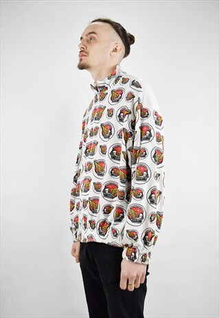VINTAGE 90S GOLD WING ROAD RIDERS MOTORBIKE ZIP-UP SWEAT