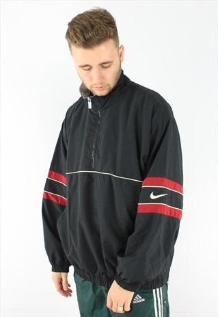 NIKE HALF-ZIP VINTAGE SPORTS TRACK JACKET