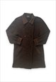 VINTAGE FENDI COAT BELTED JACKET WOOL MIX BROWN