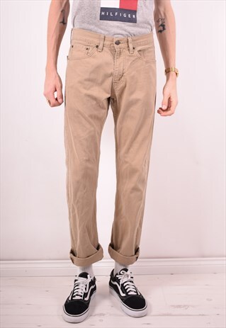 LEVI'S 505 MENS VINTAGE JEANS W30 L32 BROWN 90S