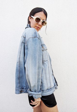 VINTAGE OVERSIZED JEANS DENIM JACKET