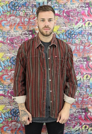 VINTAGE 90'S STRIPED CORD/CORDUROY INDIE/ GRUNGE.