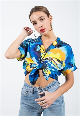 VINTAGE 80S HAWAIIAN SHIRT / S8167