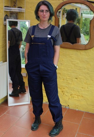 VINTAGE OVERSIZED LIGHTWEIGHT WORKER'S DUNGAREES SIZE M/L