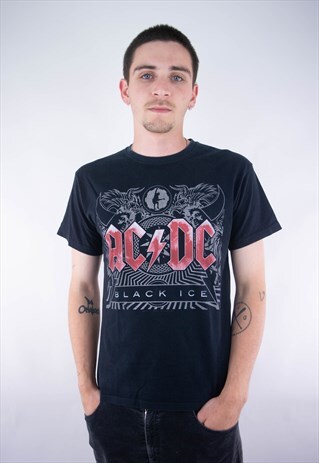 Vintage ACDC Black Ice Tour T-Shirt | Theolesstore | ASOS Marketplace