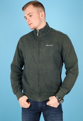 VINTAGE CHAMPION TRACK JACKET IN GREEN NJ478