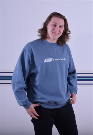 BABY BLUE REEBOK SWEATSHIRT