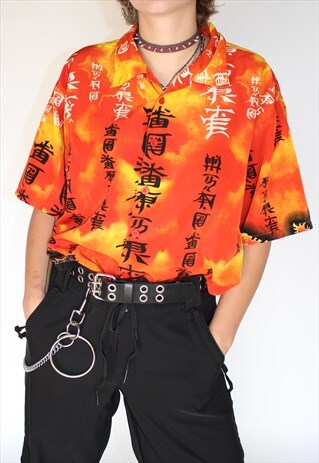 90S UNISEX KOREAN BUTTON UP SHIRT