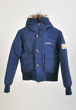 Vintage 00s puffer jacket in navy