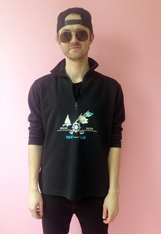 YACHT CLUB TRACK JACKET IN BLACK