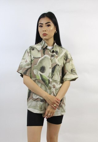 VINTAGE 90'S ABSTRACT PATTERNED SHIRT