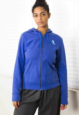 VINTAGE ADIDAS HOODIE SWEATSHIRT LOGO 90S L 19
