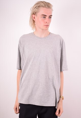 ADIDAS MENS VINTAGE T-SHIRT TOP XXL GREY 90S
