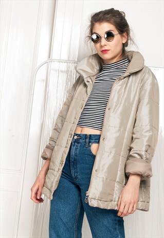 SHINY WINDBREAKER - 90S VINTAGE PUFFER JACKET