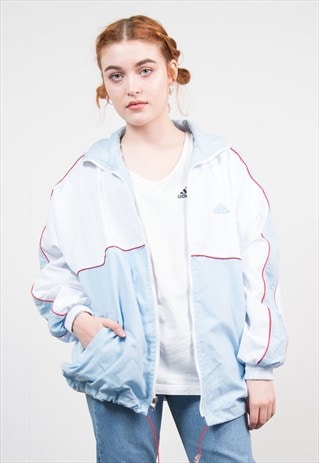 90'S ADIDAS BABY BLUE TRACKSUIT JACKET TOP