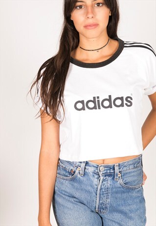 VINTAGE 90S USA CROP T-SHIRT / R800