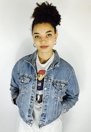 LEVIS CROPPED DENIM JACKET