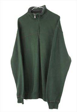 Vintage Arrow 1/4 zip Sweatshirt in Green L