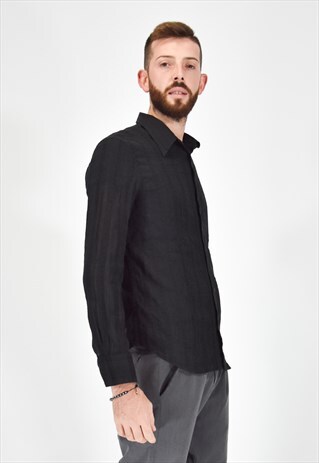 VINTAGE JUST CAVALLI SHIRT BLACK CASUAL