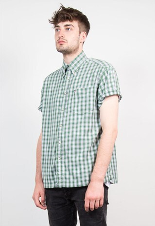 TOMMY HILFIGER GREEN CHECK SHIRT