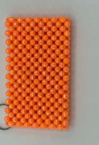 HANDMADE BEADED CARD HOLDER
