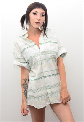 VINTAGE 90'S INDIE PATTERNED SUMMER SHIRT