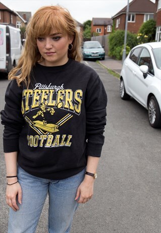 VINTAGE PITTSBURGH STEELERS NFL AMERICAN FOOTBALL SWEATSHIRT