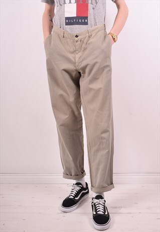 GANT MENS VINTAGE TROUSERS W34 L32 GREY 90S