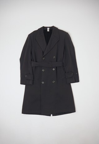 80S LONG THICK BELTED COAT