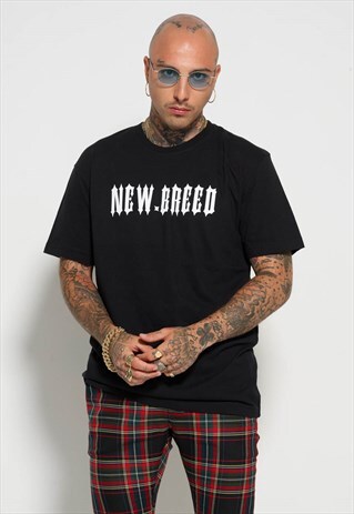 BLACK WHITE GOTHIC CORE T-SHIRT