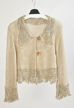 Vintage 00s crocheted cardigan