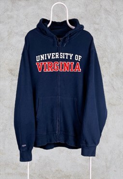 Vintage Jansport Black Hoodie Virginia University American