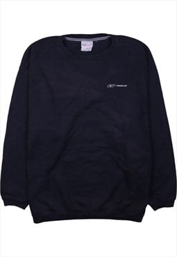 Vintage 90's Reebok Sweatshirt Heavyweight Crew Neck Navy