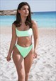  HIGH WAIST NORMAL CUT BIKINI BOTTOM IN MINT